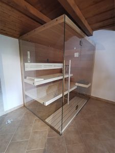 SAUNA KING FINN+BIO KOMBINIERTE SAUNA RHODOS FÜR 2-3 PERSONEN