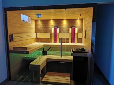 SAUNA KING FINN+BIO KOMBINIERTE SAUNA RHODOS FÜR 4-5 PERSONEN