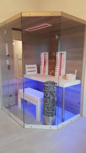 SAUNA KING FINN+BIO KOMBINIERTE SAUNA RHODOS FÜR 2-3 PERSONEN