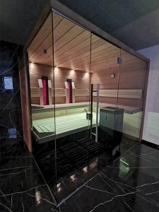 SAUNA KING FINN+BIO KOMBINIERTE SAUNA RHODOS FÜR 4-5 PERSONEN
