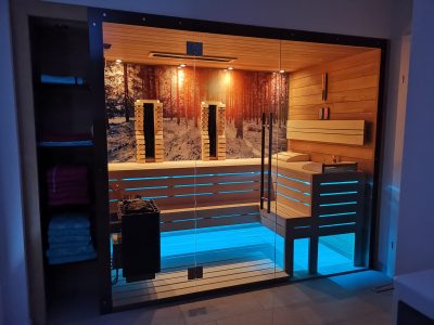 SAUNA KING FINN+BIO KOMBINIERTE SAUNA RHODOS FÜR 4-5 PERSONEN