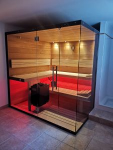 SAUNA KING FINN+INFRA KOMBINIERTE SAUNA MALLORCA FÜR 3-4 PERSONEN