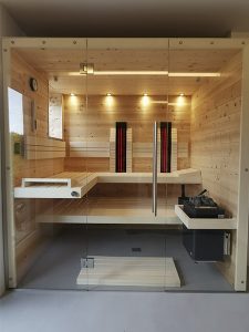 SAUNA KING FINN+INFRA KOMBINIERTE SAUNA MALLORCA FÜR 3-4 PERSONEN