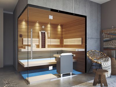 SAUNA KING FINN+INFRA KOMBINIERTE SAUNA TENERIFFA FÜR 2-3 PERSONEN