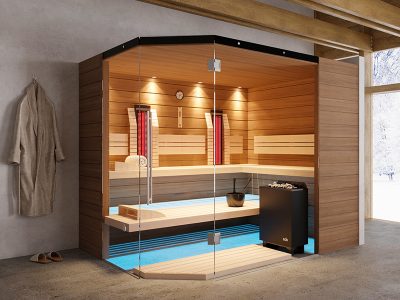 SAUNA KING FINN+INFRA KOMBINIERTE SAUNA MALLORCA FÜR 4-5 PERSONEN