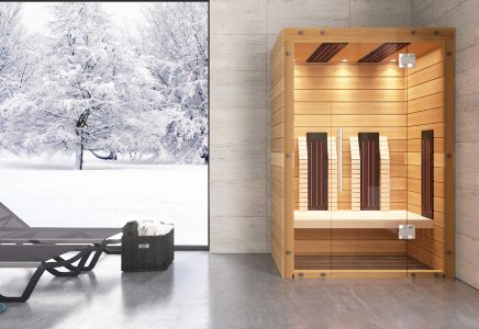 SAUNA KING INFRASAUNA AUS HEMLOCK FÜR 2 PERSONEN