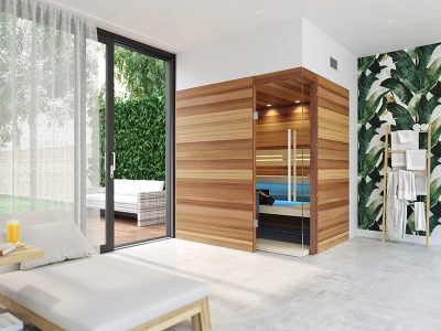 SAUNA KING FINNSAUNA FÜR 3-4 PERSONEN AUS ZEDERNHOLZ, 200X160CM