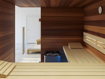 SAUNA KING FINNSAUNA FÜR 4-5 PERSONEN AUS ZEDERNHOLZ, 200X200CM
