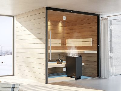 SAUNA KING FINN+BIO KOMBINIERTE SAUNA HAWAII FÜR 3-4 PERSONEN