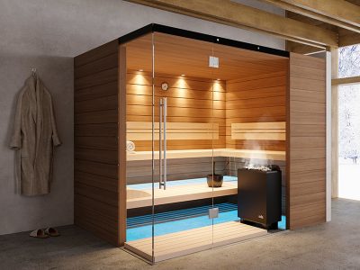 SAUNA KING FINN+BIO KOMBINIERTE SAUNA RHODOS FÜR 4-5 PERSONEN