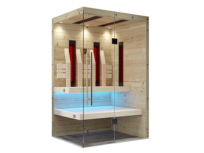 SAUNA KING INFRASAUNA AUS ALPENLÄNDISCHEM ZIRBENHOLZ TENERIFFA